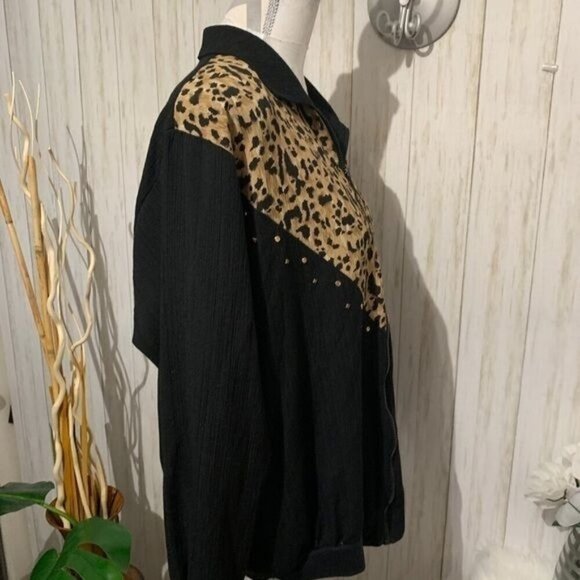 Y2K Retro VTG GW by Graff Womens Jacket Animal Print - Picture 4 of 11